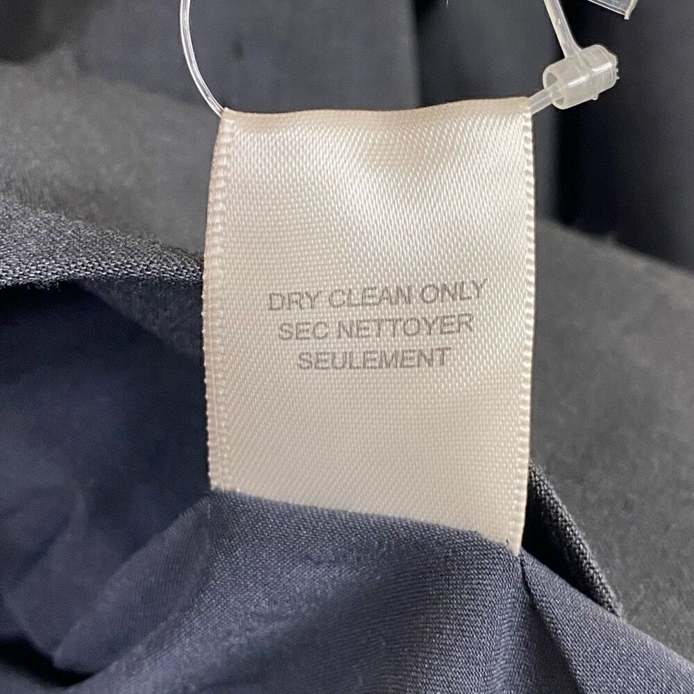 Rebecca Taylor Charcoal Grey Bow Accent Single Breasted Blazer Jacket Size 6 - Picture 6 of 6